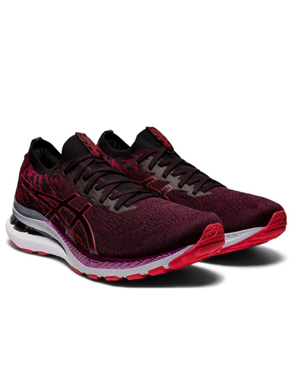 NEW Asics GEL Kayano 28 MK Knit Red Black Mens 11.5 US 46 EUR Running Shoes